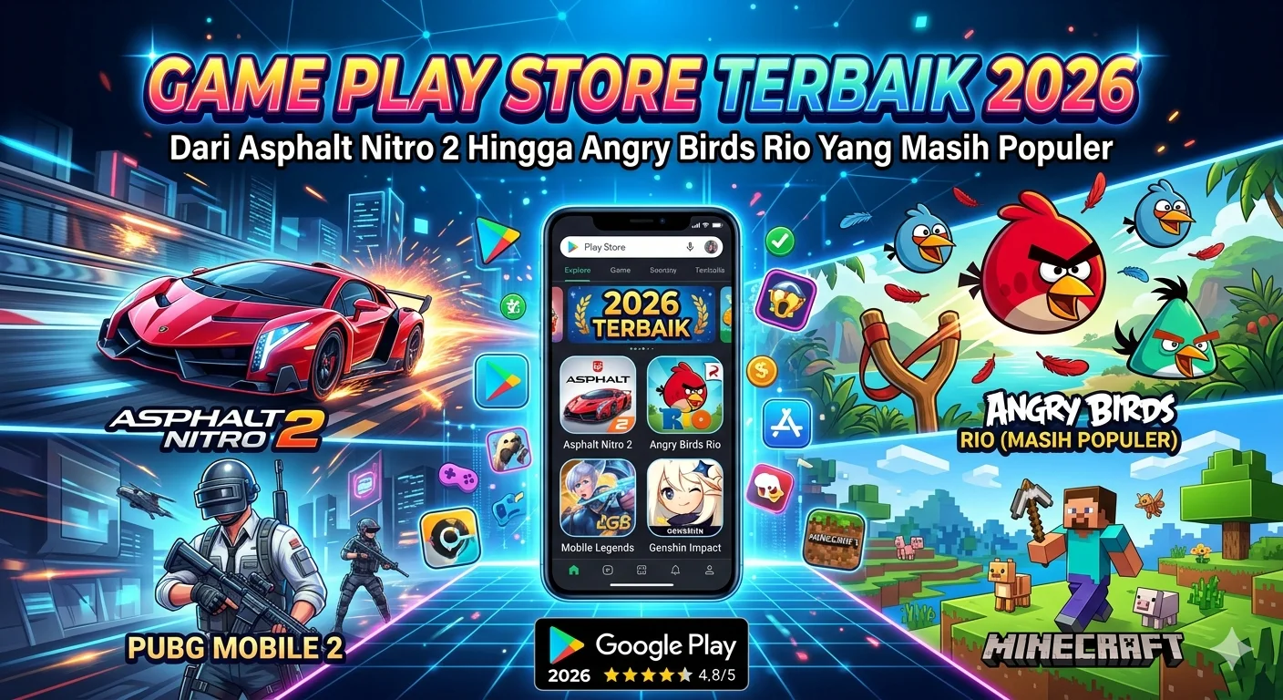Game Play Store Terbaik 2026, dari Asphalt Nitro 2 hingga Angry Birds Rio